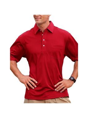 Pro Celebrity Men's Polo Shirt XL Red